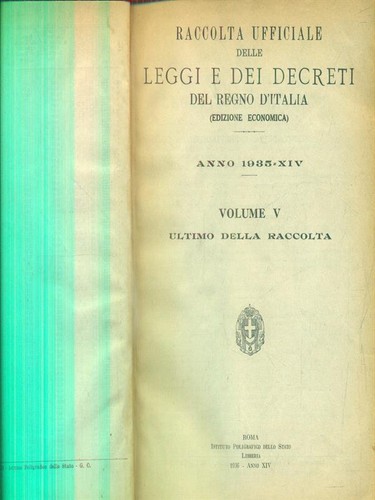 Raccolta ufficiale delle leggi - delle,