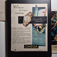 1953 Omega Seamaster Calendar - Original AD Advertising 26x33 Pubblicità Vintage