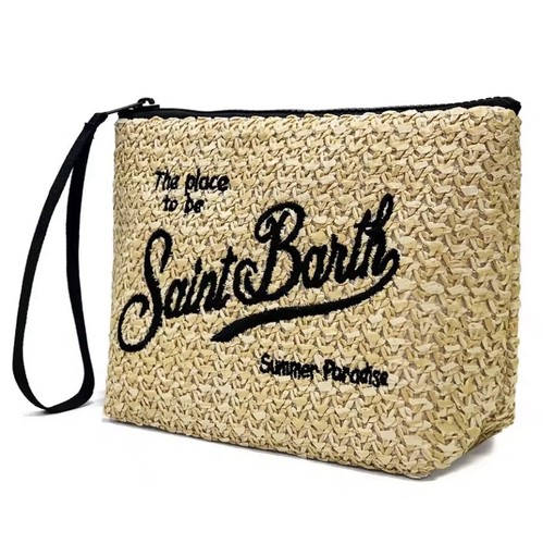 Saint barth paglia rafia zip - saint, paglia/rafia