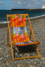 Sedia a sdraio scarpe rosse