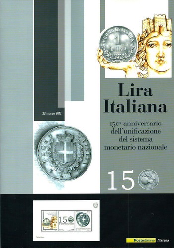 Italia 2012 folder lira - 2012,
