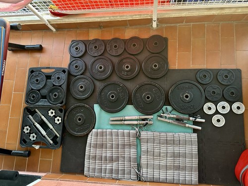Set pesi palestra 92kg - palestra, in