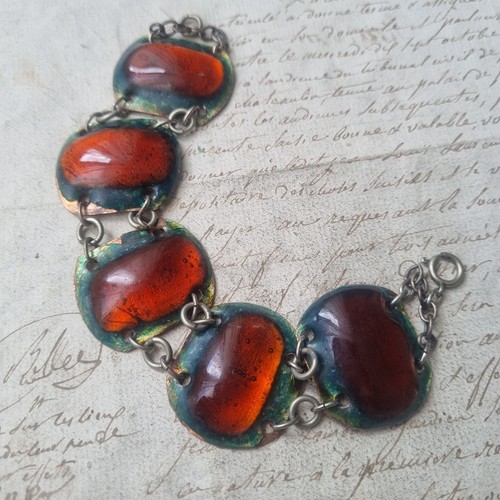 Bracciale smalto vintage - bracciale, 1970