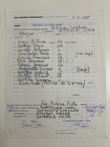 Bologna vs cagliari - 05/09/65,