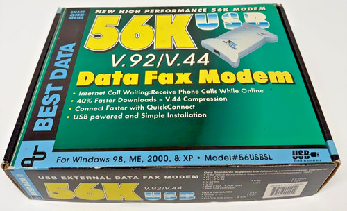 Vintage best data 56k usb - best, v.92