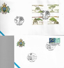 Due buste primo giorno anni 2001 non viaggiate