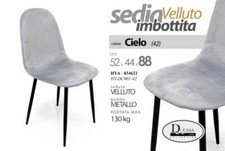 SEDIA METALLO SALOTTO SALA
