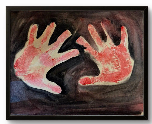 Quadro astratto tela 11x14