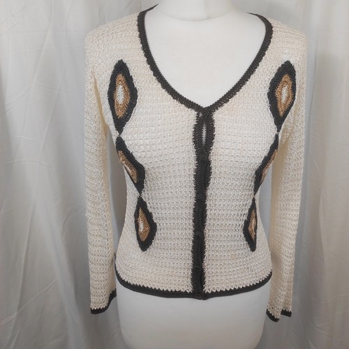 Cardigan net work vintage - net,