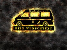 Insegna LED trasporto infermi trasporto infermi taxi trasporto malati azienda sign