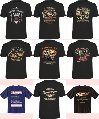 Shirt uomo compleanno - t-shirt, 70°