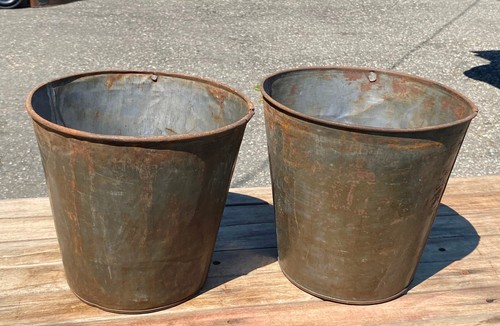 Vecchi secchielli sap latta - 2,