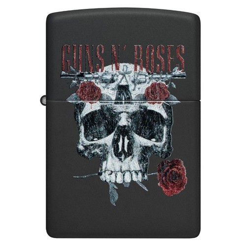 Zippo guns roses skull - roses, "skull