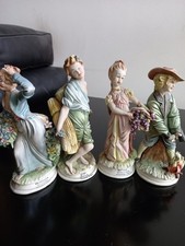 Statuine capodimonte 4 stagioni  scultore Tiziano Galli  molto belle