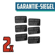 2x Adesivo/Sigillo di Garanzia