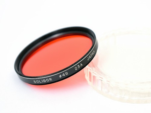 Filtro colorato rosso 49mm - filtro,