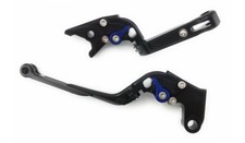Paire Leviers Repliables Noir Bleu KTM SMC 690 SMC690 690SMC LC4 2006-2011