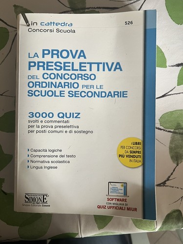 Prova preselettiva del - la,