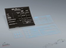 KIT ADESIVI ALFA ROMEO GIULIA, SPIDER DUETTO e GT JUNIOR  1300 internazionale