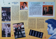 Italian Clipping Ritaglio 1990 ELVIS PRESLEY Natale Videocassette 2 pagine.