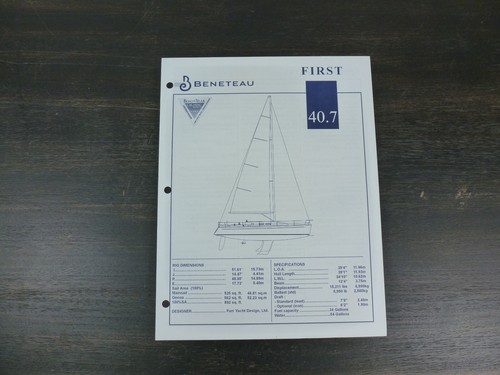 Brochure barca vela beneteau - brochure,