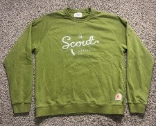 Felpa Scout Coffee Co girocollo verde grande