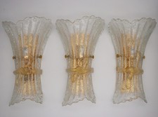 Set di tre applique da parete