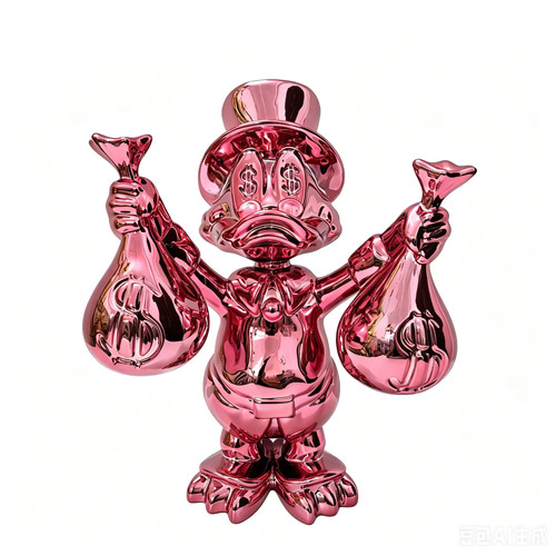 Rara statua rosa - rara, paperone