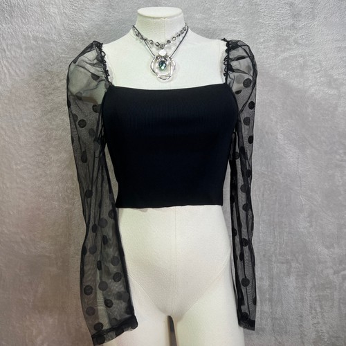 Maglia zara collo - quadrato, a