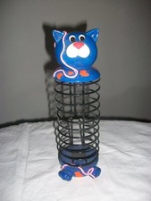 PORTA CD in legno e metallo h 27 cm