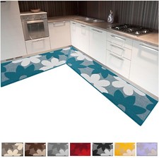 Tappeto Cucina Fiori 3D