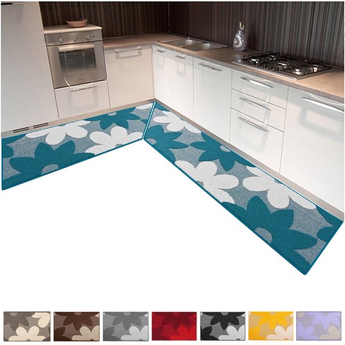 Tappeto cucina fiori - tappeto, 3d