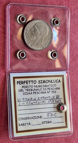 Centesimi 1939 xvii - 1939, impero