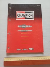 Champion guida applicazione candele auto 1992-93 manuale tabelle conversione