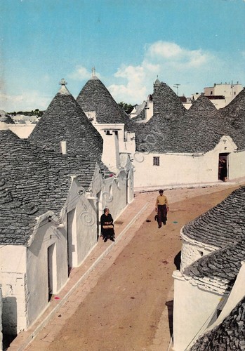 Cartolina alberobello trulli - cartolina,