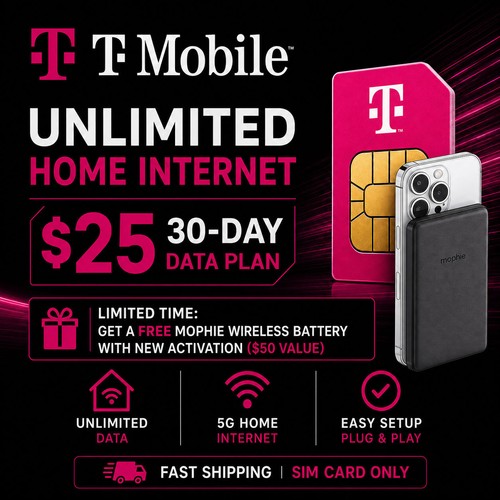 T mobile unlimited 5g - $25,