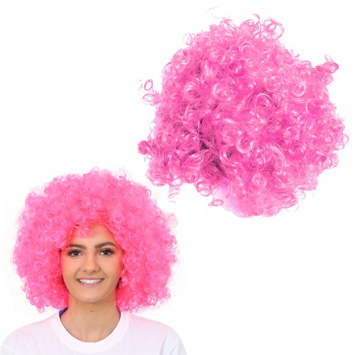 Lotto parrucche afro rosa - lotto,