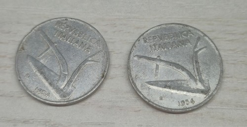 Lotto moneta 10 lire - lotto, 2