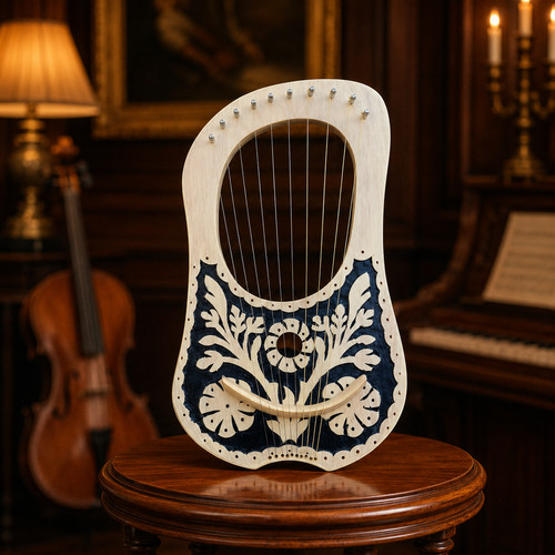 Arpa lira fiore - in, palissandro