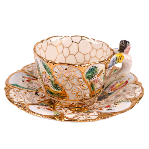 Capodimonte cherubini tazza - capodimonte,