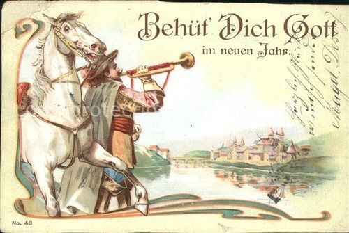 Trombettista scheffel cavallo - trombettista,