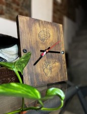 orologio da parete in legno di