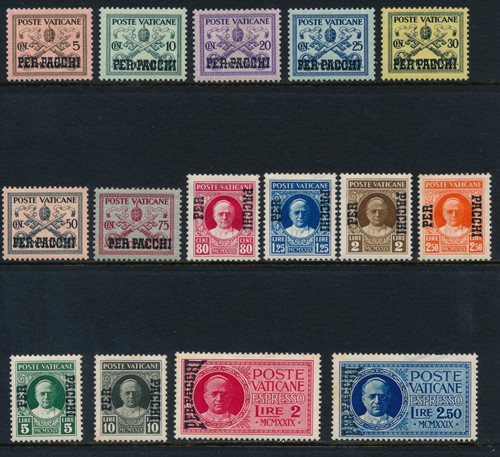 Vaticano 1931 pacchi - vaticano, postali