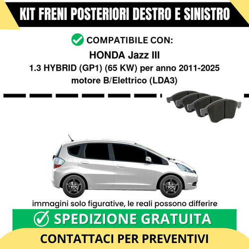 Pastiglie freno posteriori - pastiglie,