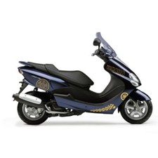 Set 8 Adesivi Oro Majesty / MBK Skyliner 125 150 180 KIT STICKERS Grafica Carena