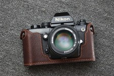 NUOVA mezza custodia in pelle fatta a mano per fotocamera Nikon F3 cover protettive retrò