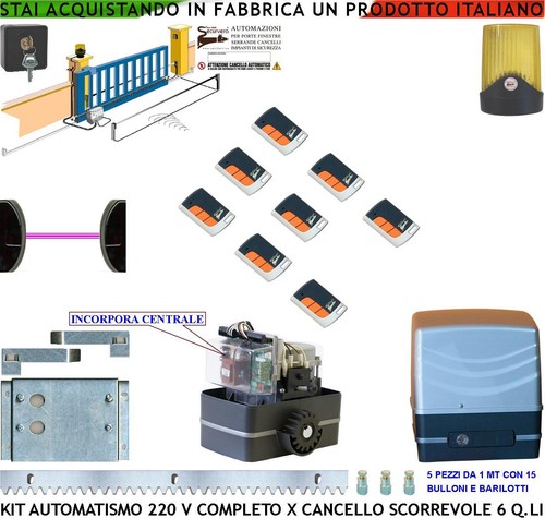 Cancello elettrico scorrevole - elettrico,