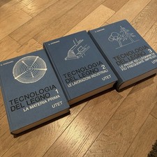 Tecnologia Del Legno 3 Books Libero Volumi Utet Italian Woodworking Books