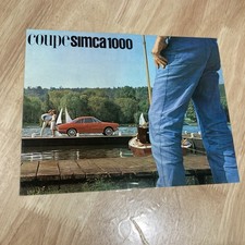 Simca 1000 coupé publicité