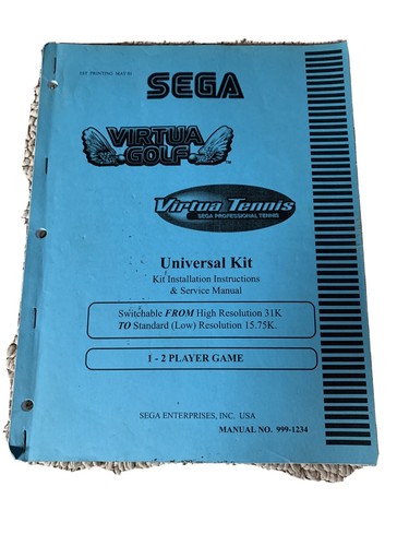 Virtua golf tennis - tennis, sega